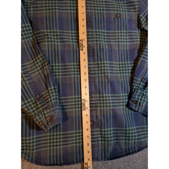 Orvis Shirt Men's Classic Collection Button Up Flannel Blue Plaid SZ M - Picture 2 of 10